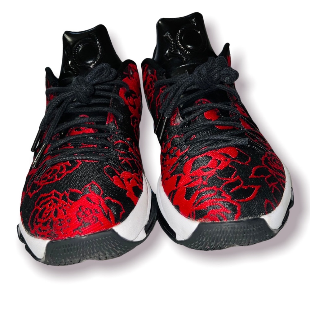 Nike KD 8 EXT men size 10.5 Red Roses Basketball Sneakers 806393-004 zoom - Picture 4 of 5